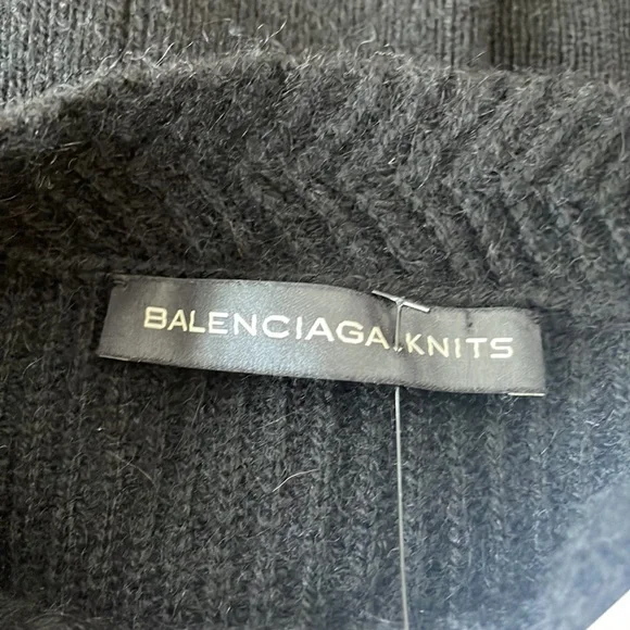 Balenciaga long sleeve sweater knit dress